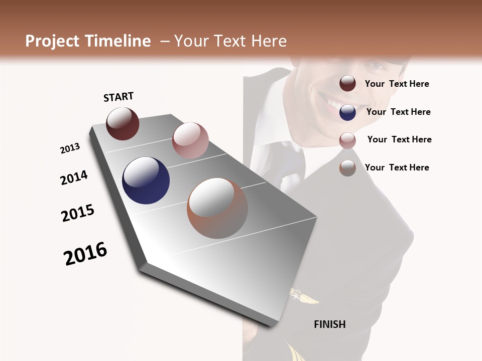 Adult Attractive Flying PowerPoint Template