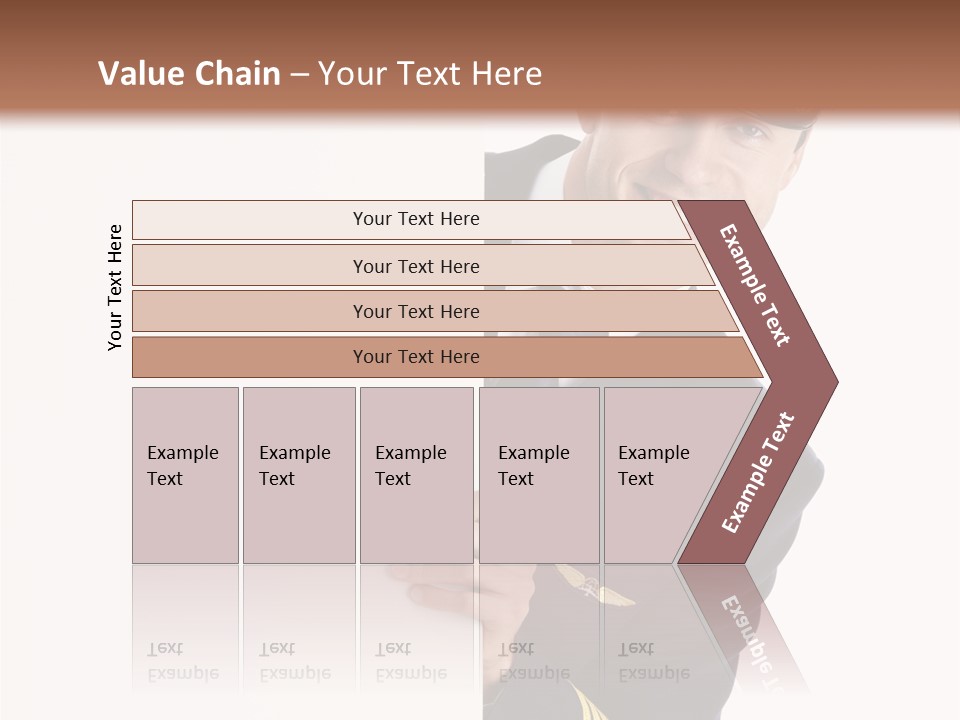 Adult Attractive Flying PowerPoint Template