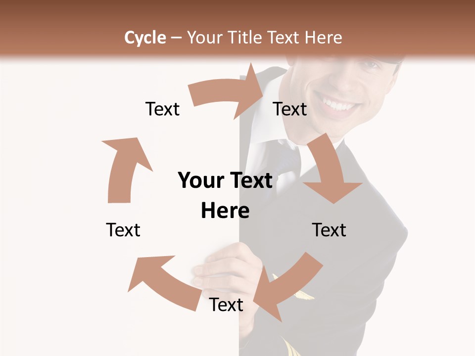 Adult Attractive Flying PowerPoint Template