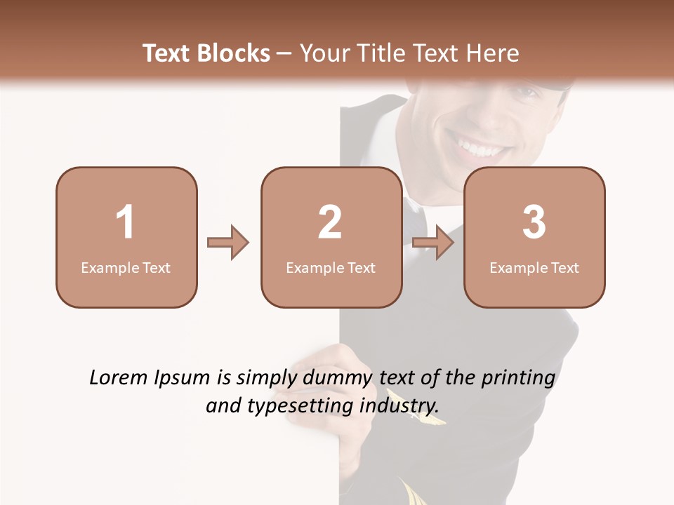 Adult Attractive Flying PowerPoint Template