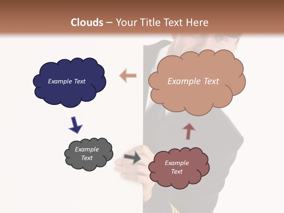 Adult Attractive Flying PowerPoint Template