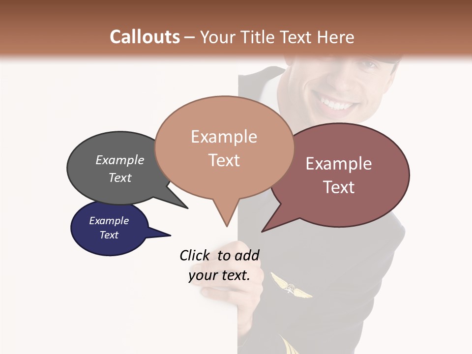 Adult Attractive Flying PowerPoint Template