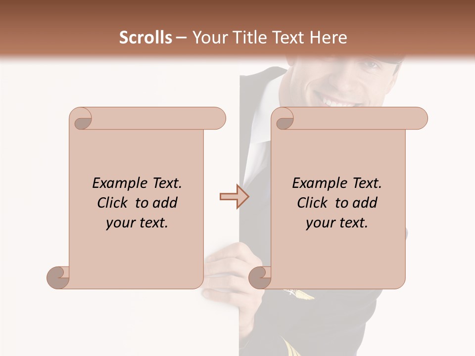 Adult Attractive Flying PowerPoint Template