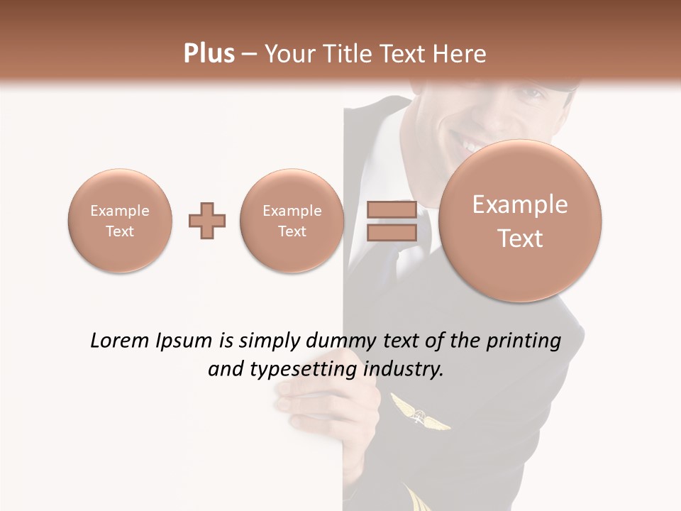 Adult Attractive Flying PowerPoint Template