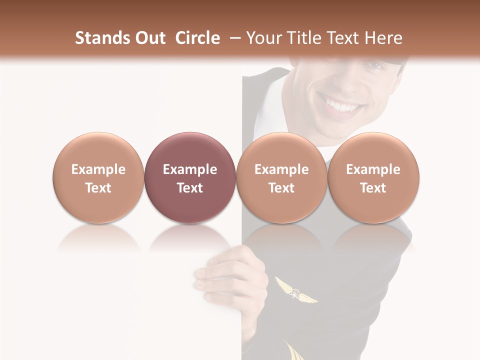 Adult Attractive Flying PowerPoint Template