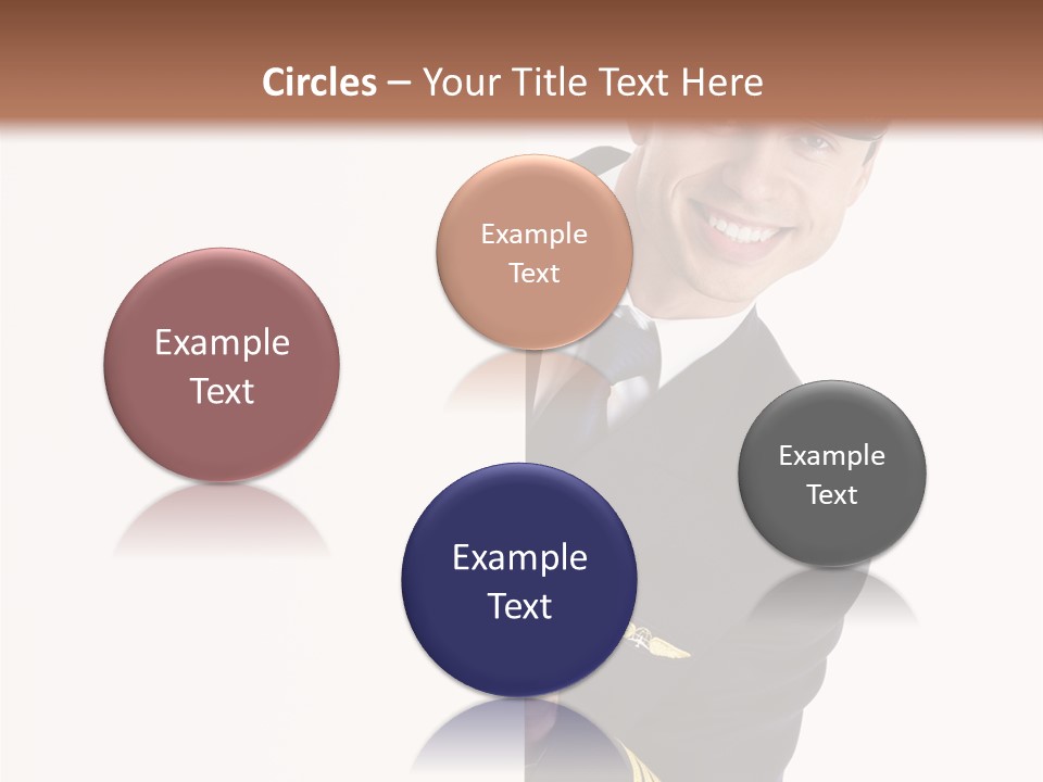 Adult Attractive Flying PowerPoint Template