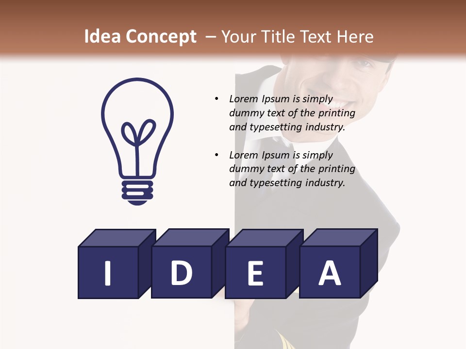 Adult Attractive Flying PowerPoint Template