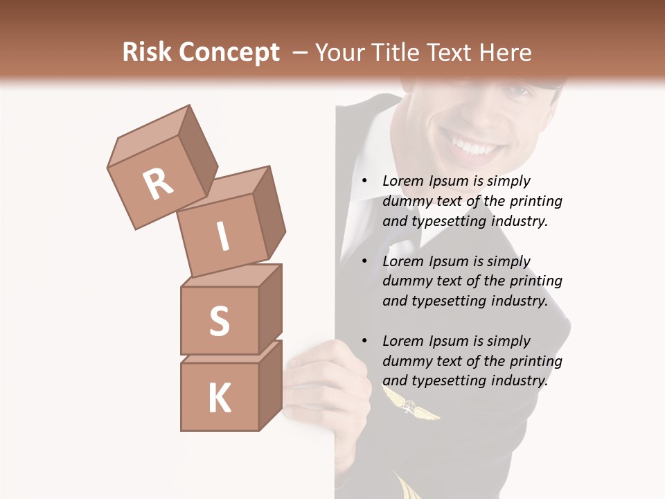 Adult Attractive Flying PowerPoint Template