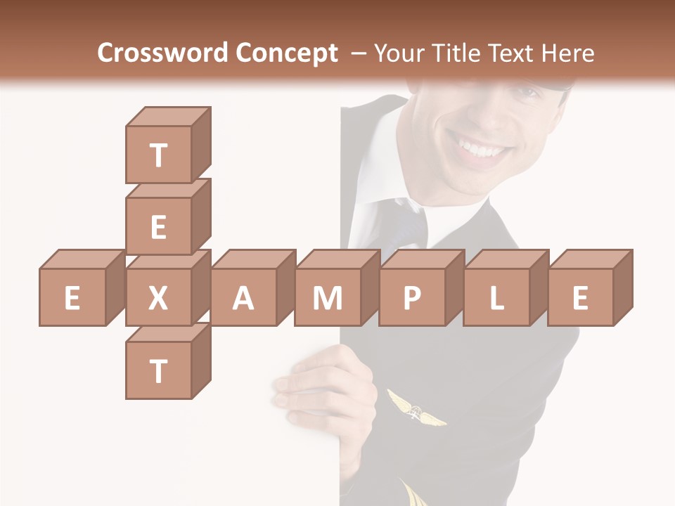 Adult Attractive Flying PowerPoint Template