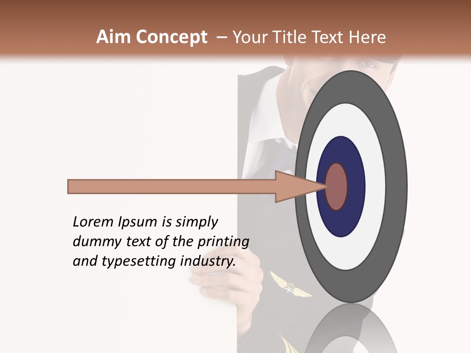 Adult Attractive Flying PowerPoint Template