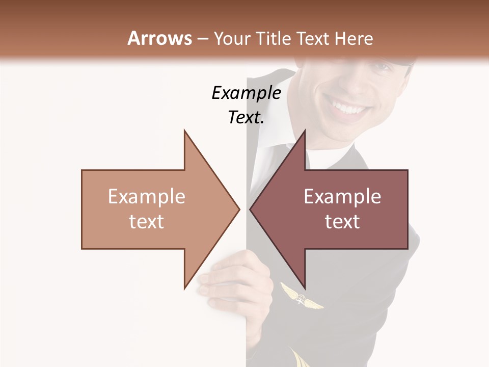 Adult Attractive Flying PowerPoint Template