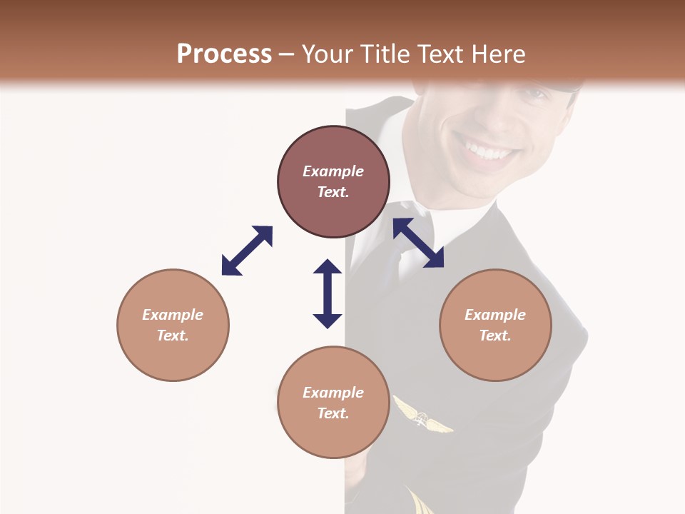 Adult Attractive Flying PowerPoint Template