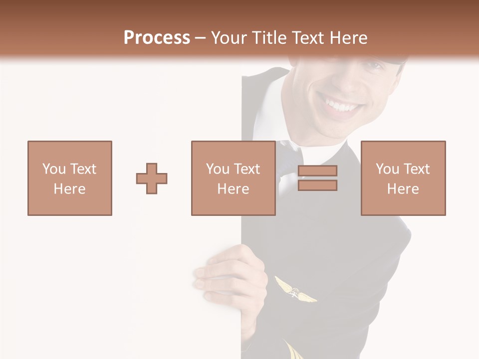Adult Attractive Flying PowerPoint Template