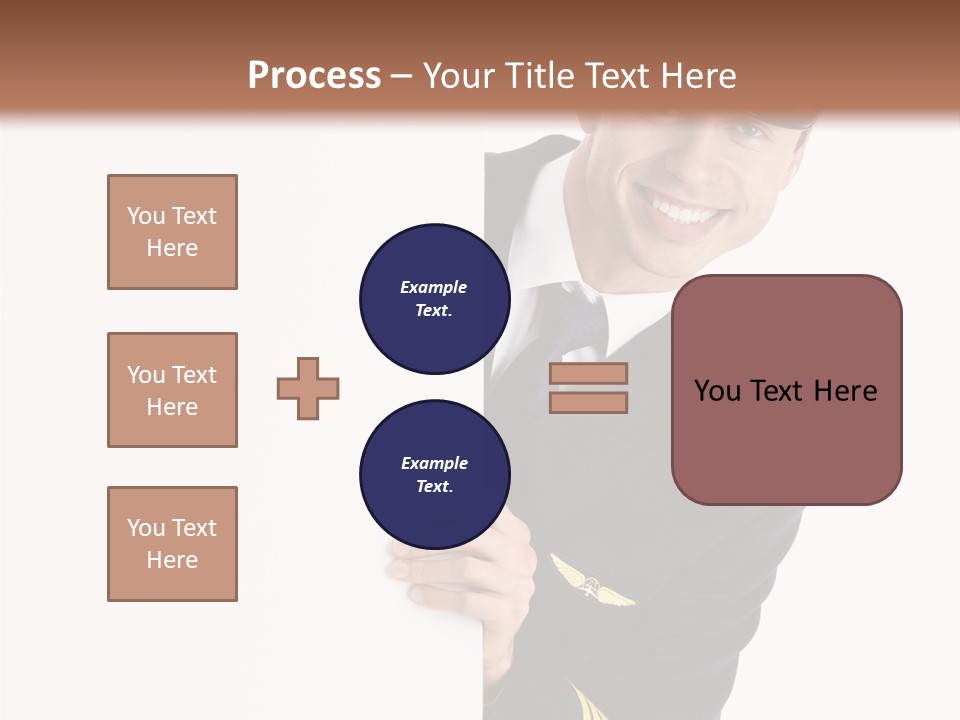 Adult Attractive Flying PowerPoint Template