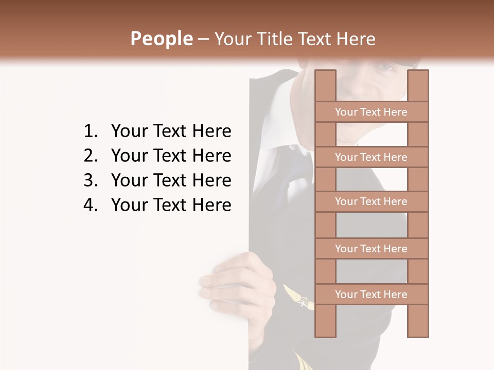 Adult Attractive Flying PowerPoint Template