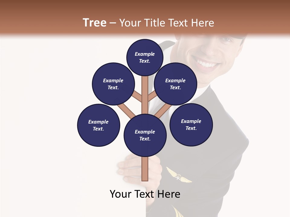 Adult Attractive Flying PowerPoint Template