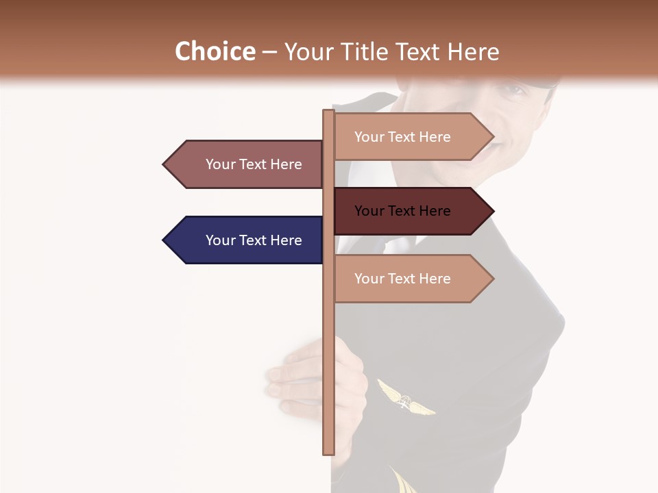 Adult Attractive Flying PowerPoint Template
