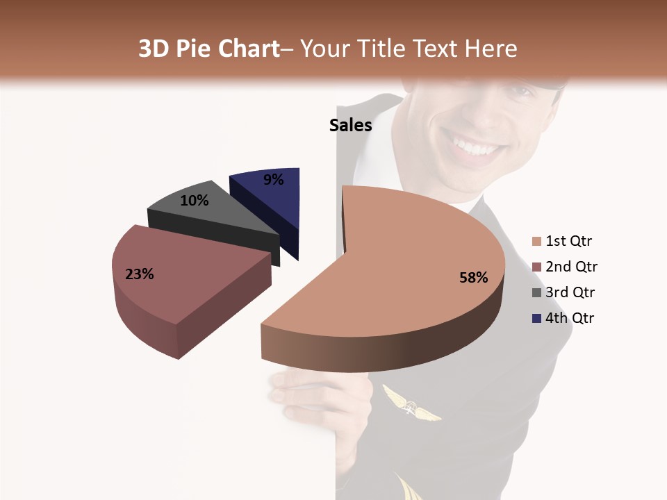 Adult Attractive Flying PowerPoint Template