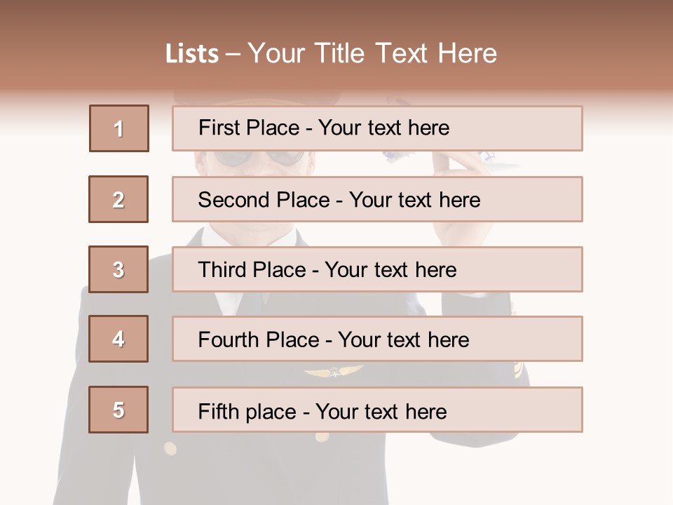 Uniforms Person Smiling PowerPoint Template