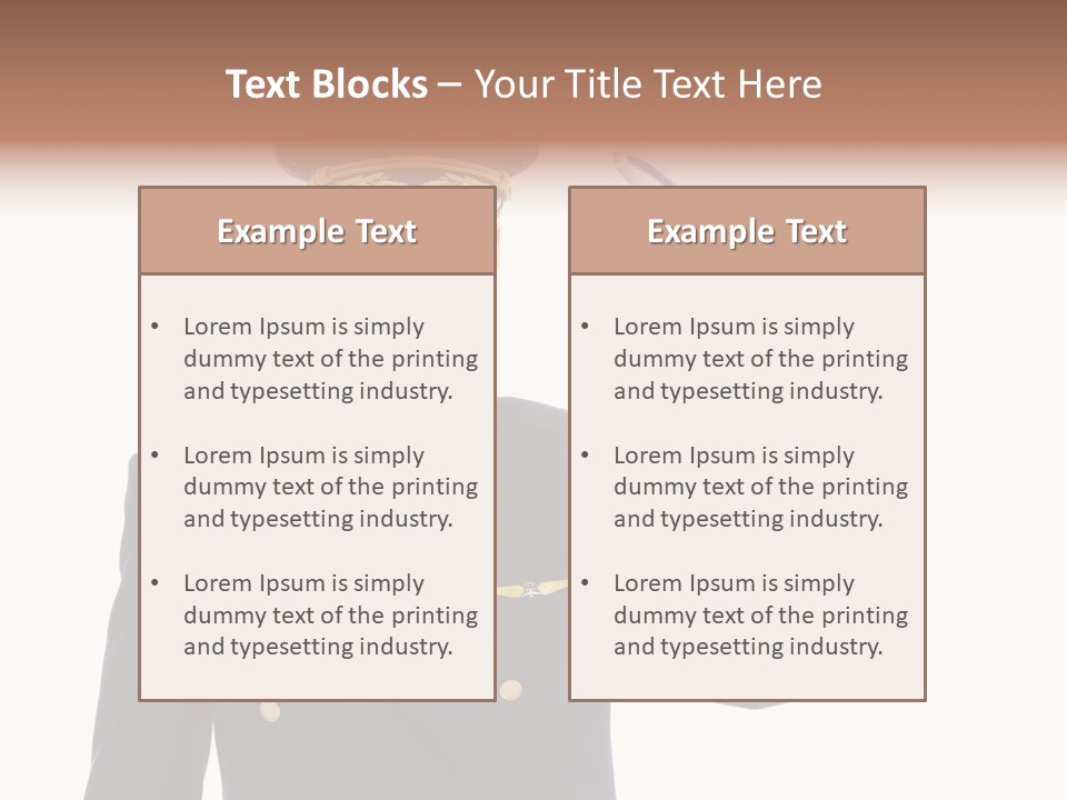 Uniforms Person Smiling PowerPoint Template