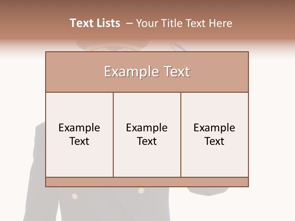 Uniforms Person Smiling PowerPoint Template