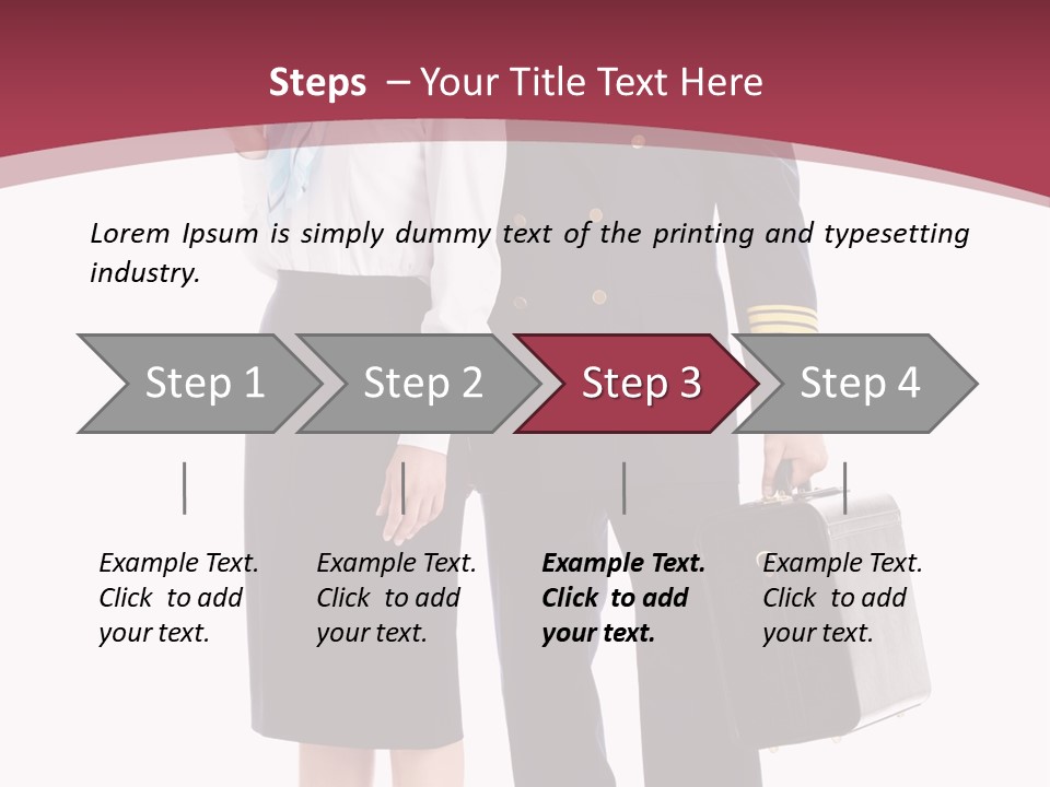 Pilot Rank Flying PowerPoint Template