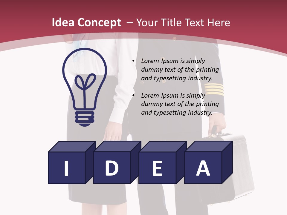 Pilot Rank Flying PowerPoint Template