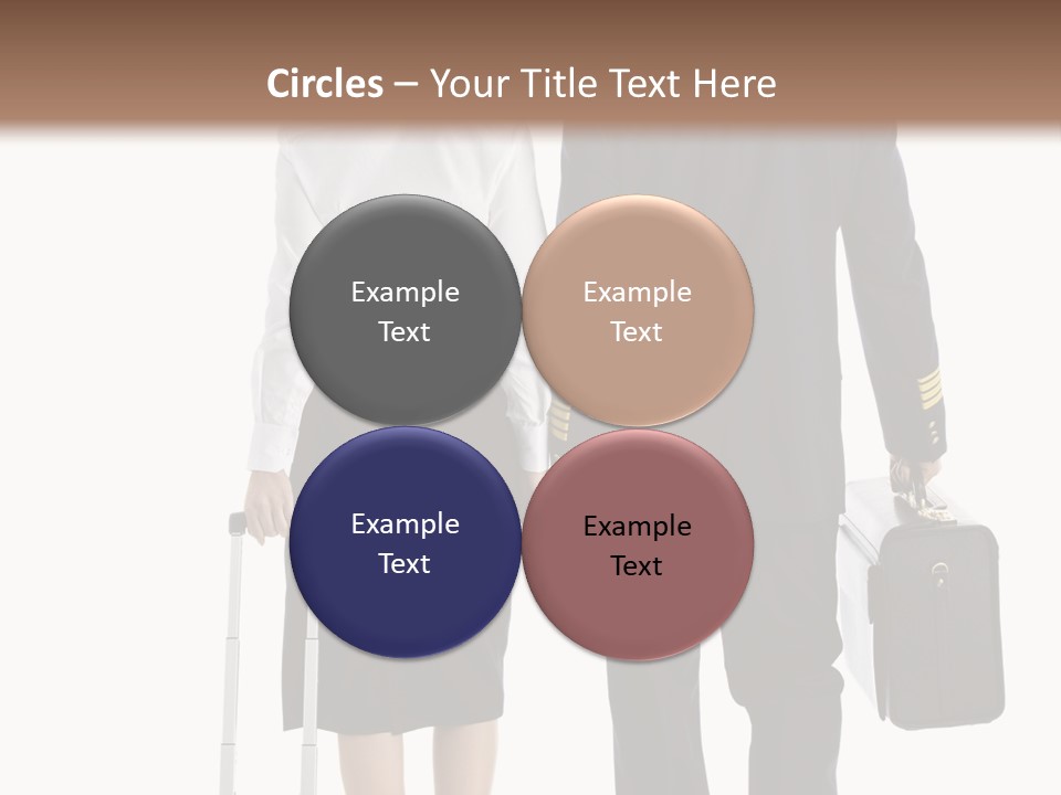 Men Stripes Baggage PowerPoint Template