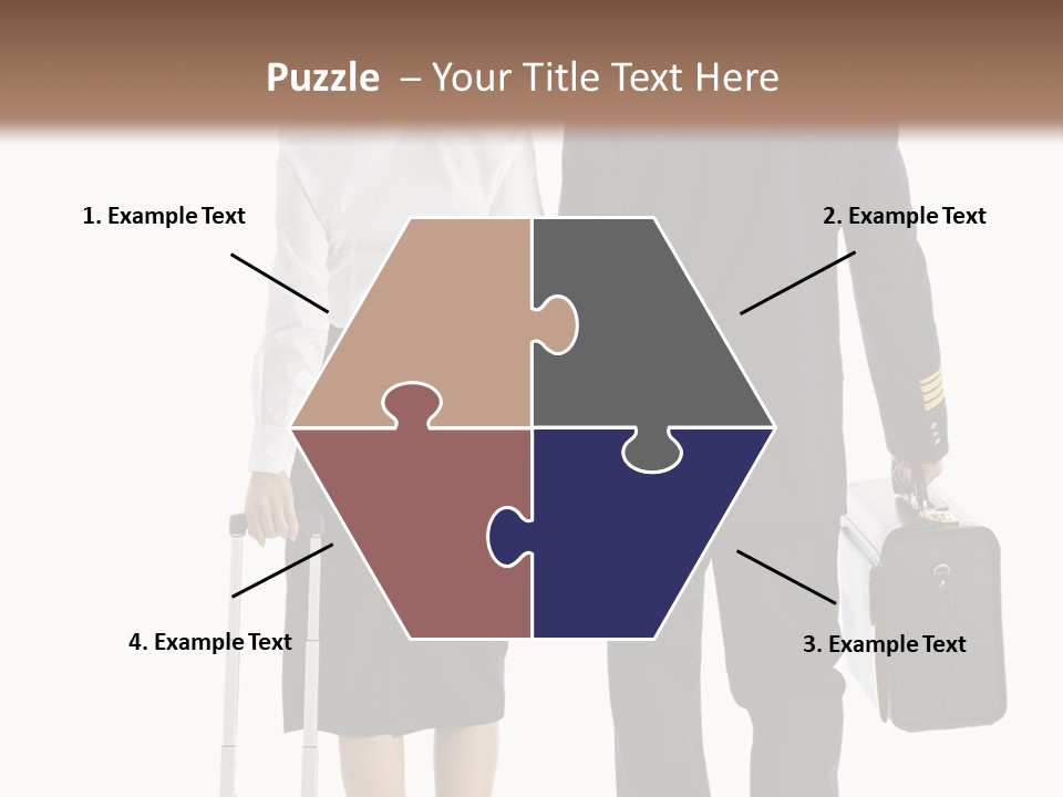 Men Stripes Baggage PowerPoint Template