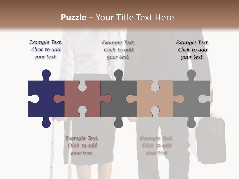 Men Stripes Baggage PowerPoint Template