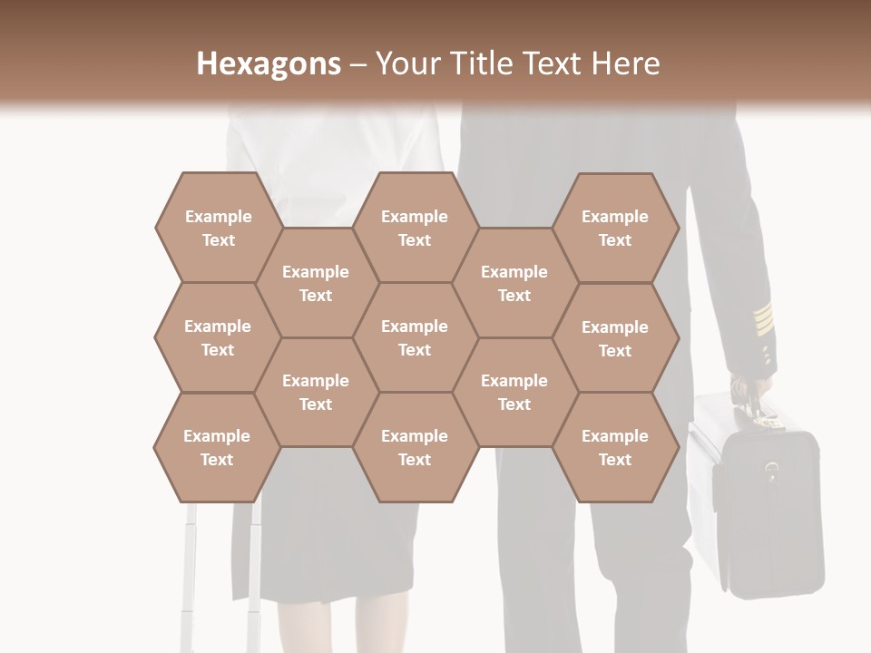 Men Stripes Baggage PowerPoint Template