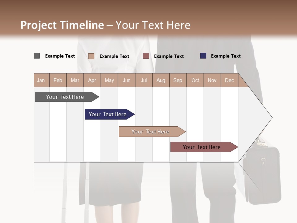 Men Stripes Baggage PowerPoint Template