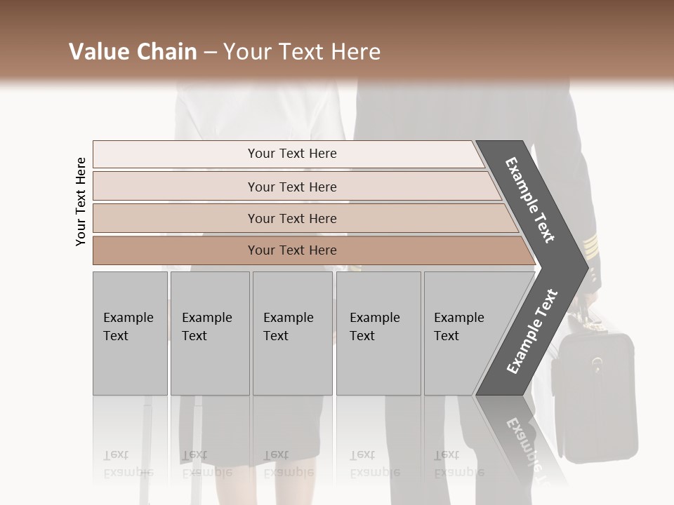 Men Stripes Baggage PowerPoint Template