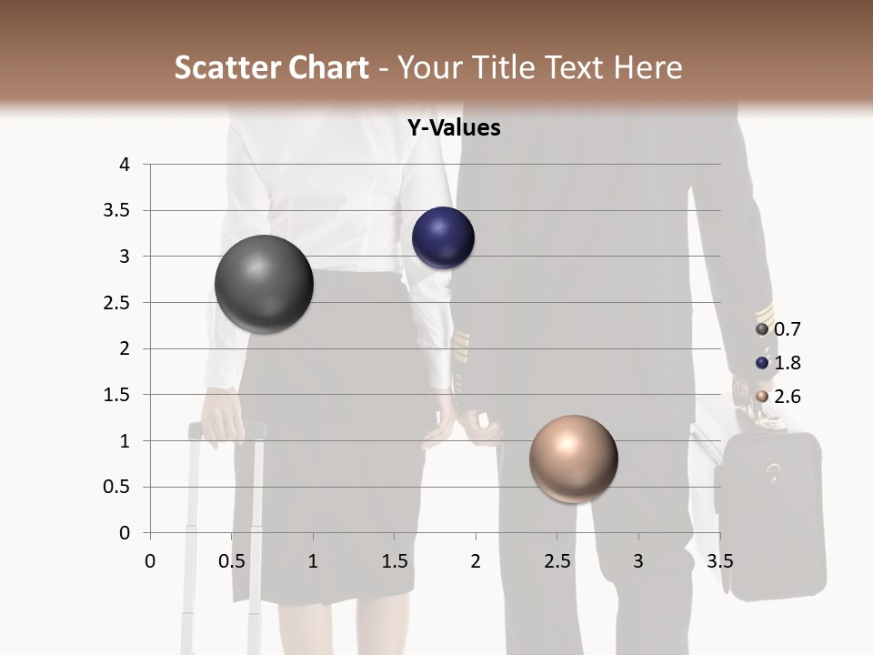 Men Stripes Baggage PowerPoint Template