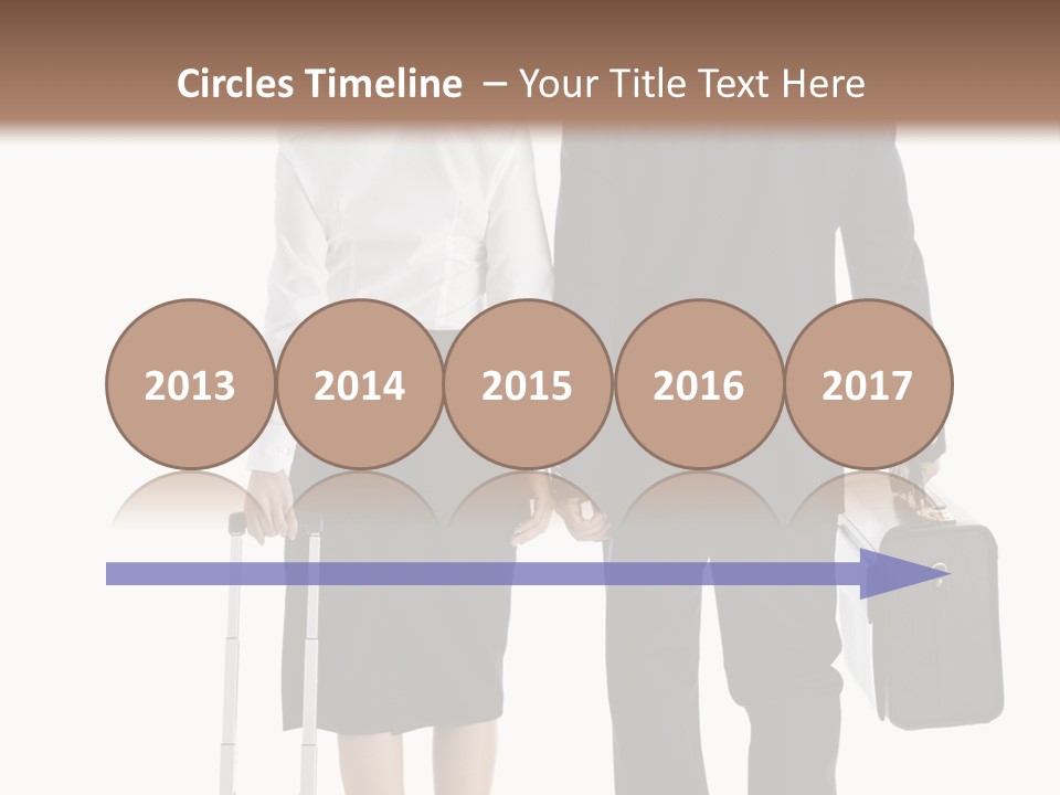 Men Stripes Baggage PowerPoint Template