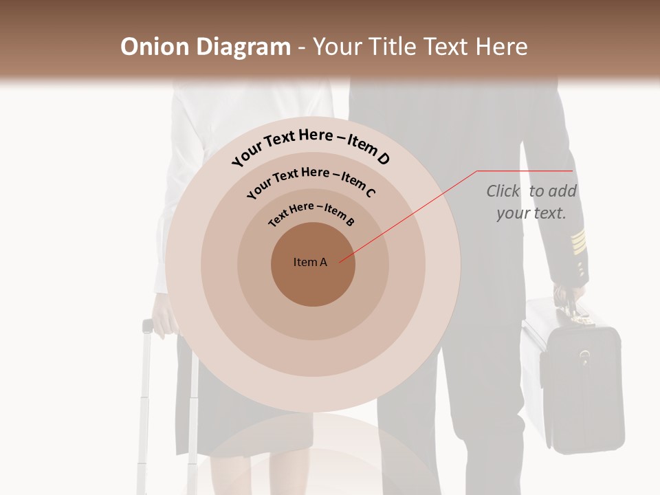 Men Stripes Baggage PowerPoint Template