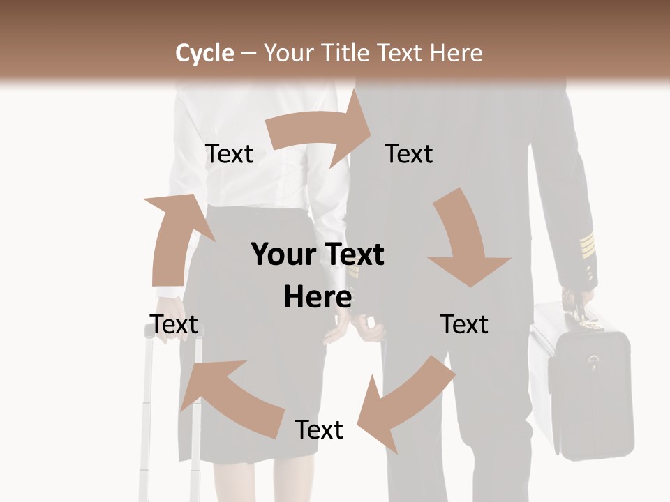 Men Stripes Baggage PowerPoint Template