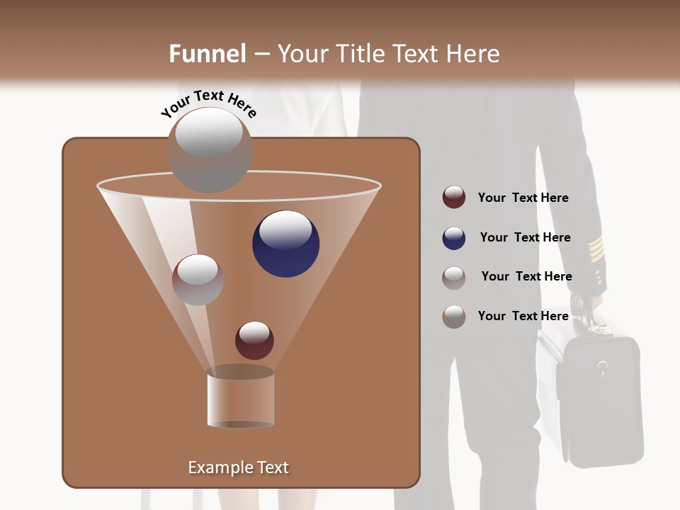 Men Stripes Baggage PowerPoint Template