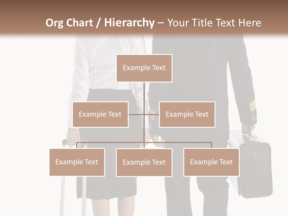 Men Stripes Baggage PowerPoint Template