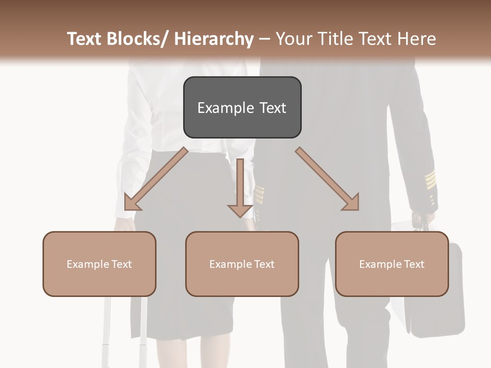 Men Stripes Baggage PowerPoint Template