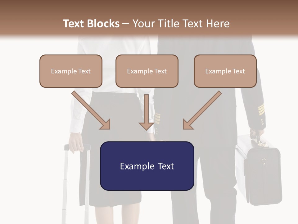 Men Stripes Baggage PowerPoint Template
