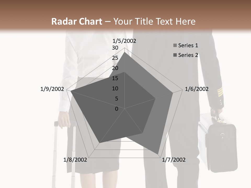 Men Stripes Baggage PowerPoint Template