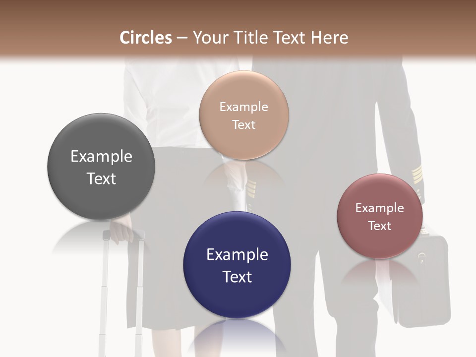 Men Stripes Baggage PowerPoint Template