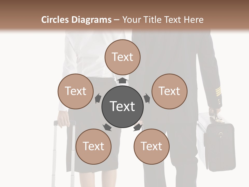 Men Stripes Baggage PowerPoint Template