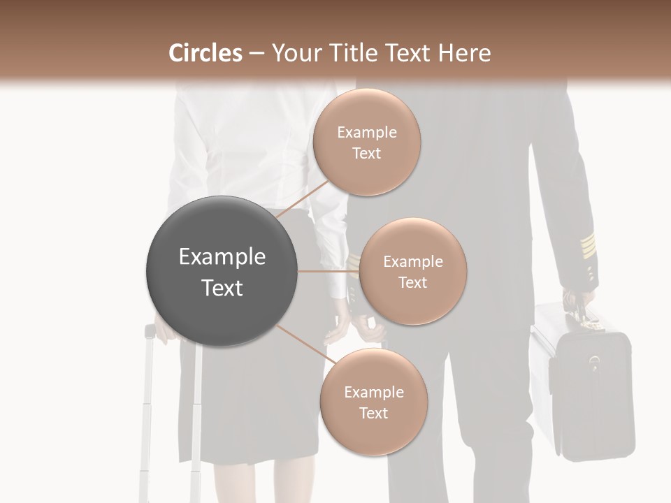 Men Stripes Baggage PowerPoint Template