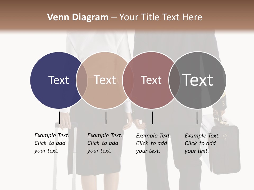 Men Stripes Baggage PowerPoint Template