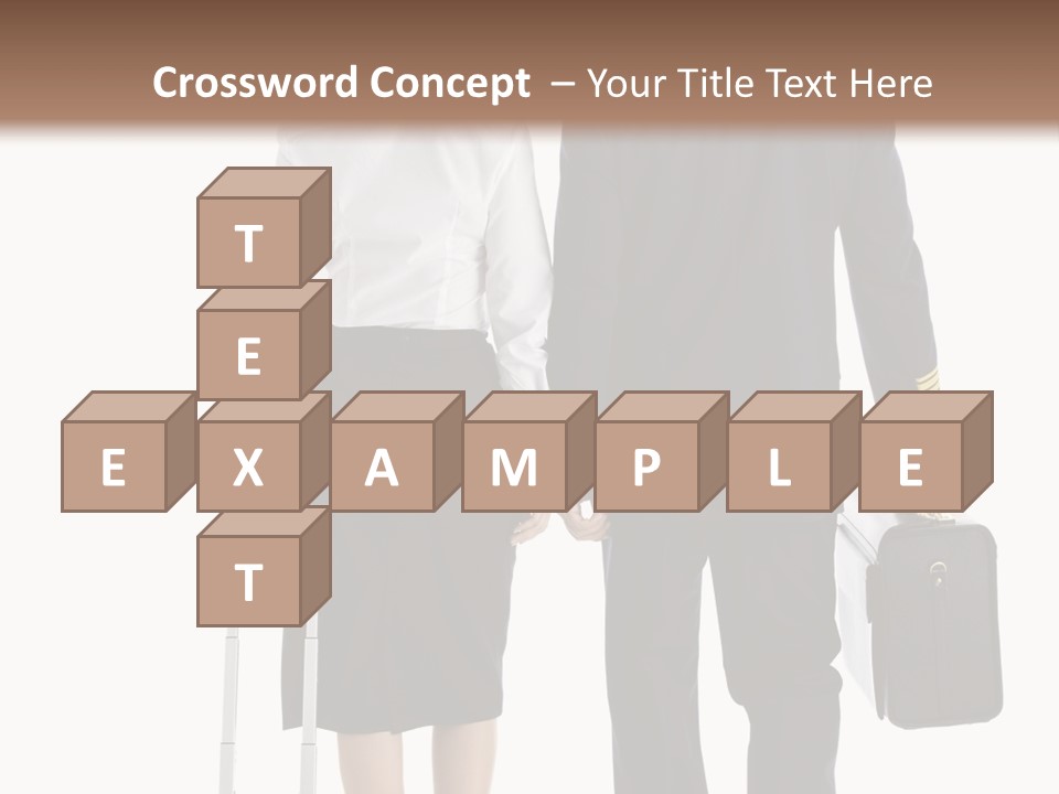 Men Stripes Baggage PowerPoint Template