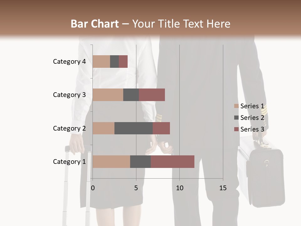 Men Stripes Baggage PowerPoint Template