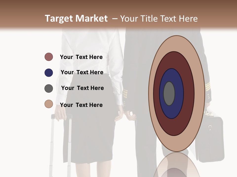 Men Stripes Baggage PowerPoint Template