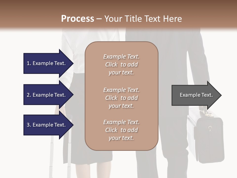 Men Stripes Baggage PowerPoint Template